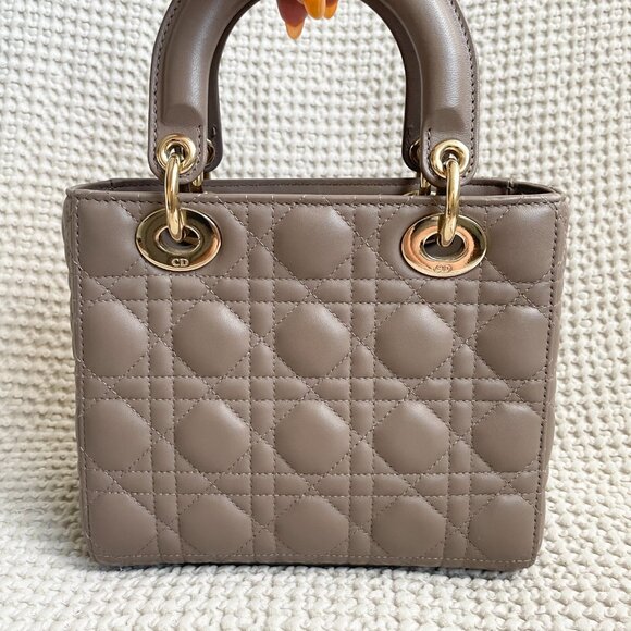 Small Lady Dior My ABCDior Bag Etoupe - Picture 3 of 13